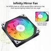 ELUTENG 4 Pack 120mm ARGB Fan 4 Pin PWM Max