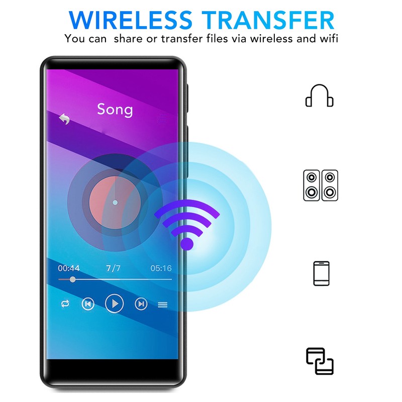 MP4 Player 4.0inch Full Touch HD Screen Noise Reduction HiFi