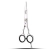 Professional Hairdressing Scissors 5.5" with Dial Spring Screw, Hook, Rubber