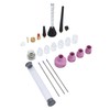Argon Arc Welding Nozzle Kit Gas Flowmeter Tungsten Needle Sealing