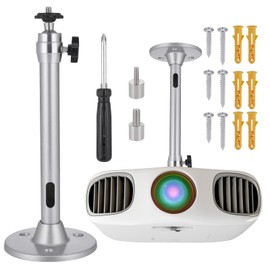 Zocipro Mini Beamer Projektor Halterung, Universal Aluminium Projektor Deckenhalterung mit Schraubendreher, 360 Grad Drehbare Wandhalterung Beamer Halterung für Projektor Wall Ceiling Mount