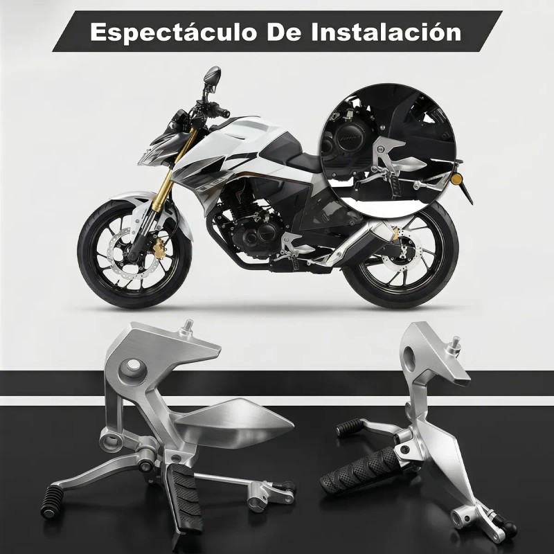 Posapie 250z/250sz Delantero Izquierdo Con Pedal Negra