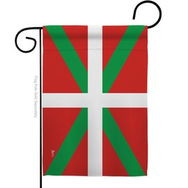 Nationality Basque Lands Garden Flag Regional Nation International World Country Particular Area Small Decorative Gift Yard House Banner Made in USA 13 X 18.5