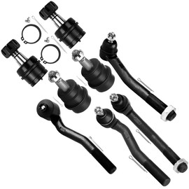 SCITOO 8pcs Front Suspension Kit Inner Outer Tie Rod End fit 1999-2004 for Jeep Grand Cherokee Upper Lower Ball Joint