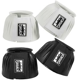 Eskadron Rubber Bell Boots Size: L, Colours: Black