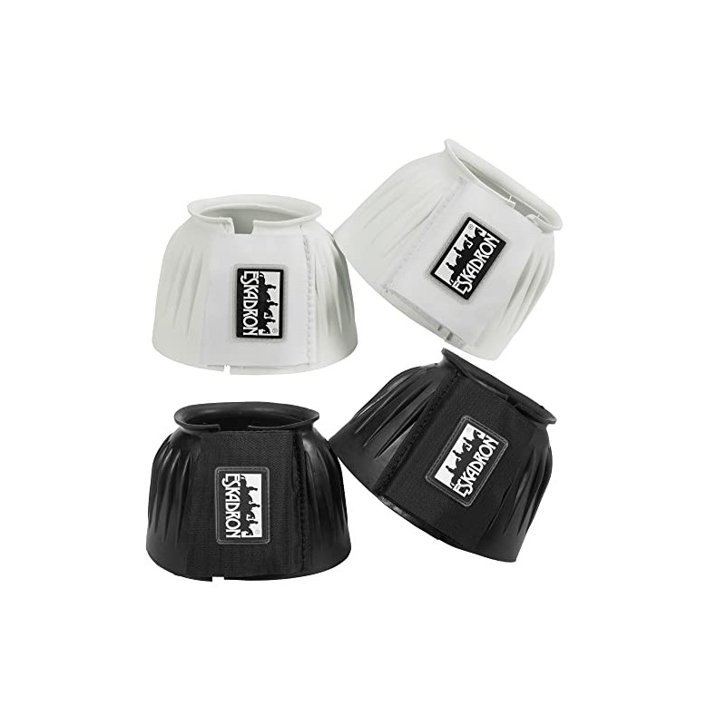 Eskadron Rubber Bell Boots Size: L, Colours: Black