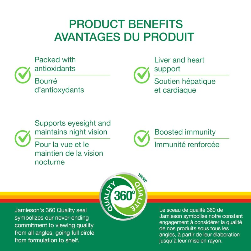 Jamieson 100% Multivitamin for Adults 50+, with Lutein, Lycopene &