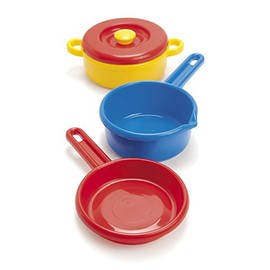 Dantoy 4237 Pot Set with Lid, 3 Pieces