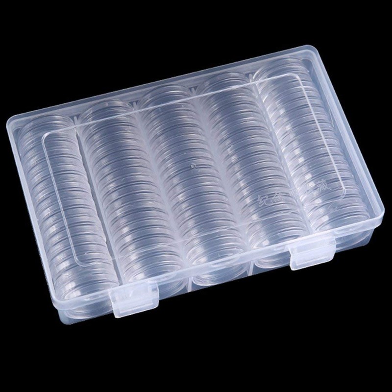 Coin Capsule, Coin Case, Commemorative, Coin Storage, 1.2 inches (30