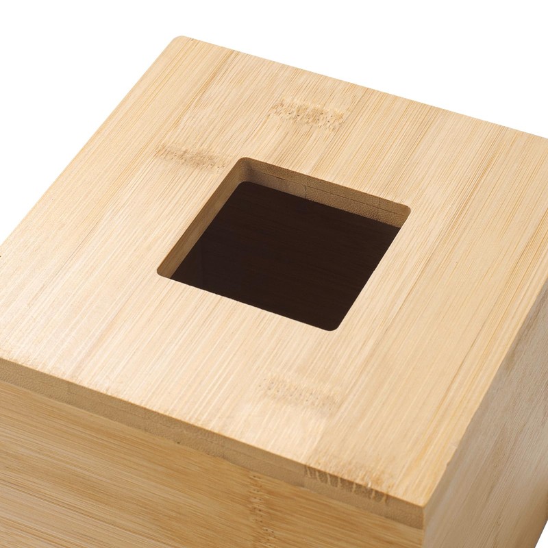 Tissue Box Cover, Square Tissue Box Holder, Bamboo Facial Paper