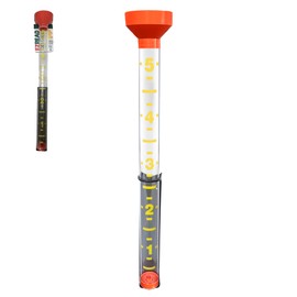 Headwind EZRead 26” Giant Professional Outdoor rain Gauge, USA Made Heavy Duty All Weather Freeze Proof mountable with Float, Orange (820-0017)