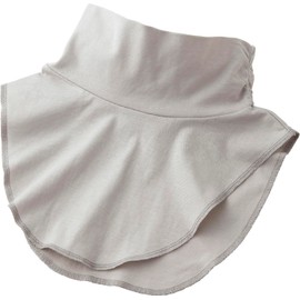 Cogit All Season Neck Cover UV Protection 100% Cotton Like Layering Smooth Turtle Gray