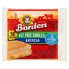 Borden American Fat Free Singles Cheese 3/4 oz, 16 Slices