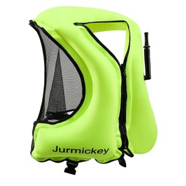 Snorkel Vest for Adults, Inflatable Snorkeling Vest for Men & Women, Portable Swim Jacket & Buoyancy Vest for Snorkeling