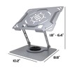 ENHANCE R1 Rotating Laptop Stand with 3 Cable Holders -