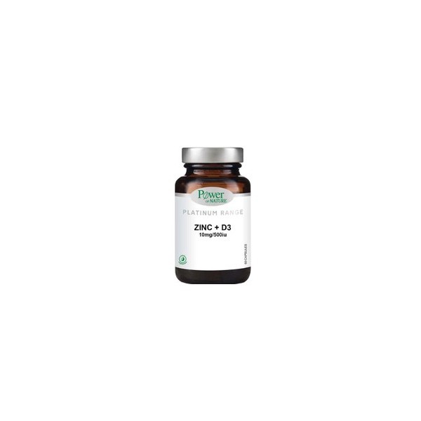 Power of Nature Platinum Range Zinc 10mg & D3 500iu,