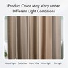 AmazerBath Taupe Shower Curtain Waffle Textured, Fabric Shower Curtain Tan