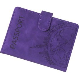Fundas para pasaportes de PU Fundas para porta pasaportes Organizadores de estuches tipo billetera de viaje Accesorio de viaje para hombre y mujer Organizadores de estuches tipo billetera