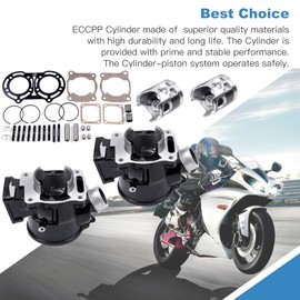 ECCPP Cylinder Piston Gasket Top End Kit 1987-2006 for Yamaha Banshee 350 YFZ 350 New Cylinder Piston Ring Gasket