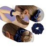 Emezddo 2 Stück Haargummi,Dickes Scrunchies,Samt Haarband,Elastisch Weich Headband,Mode Stirnband,Niedlich Haarschmuck,für