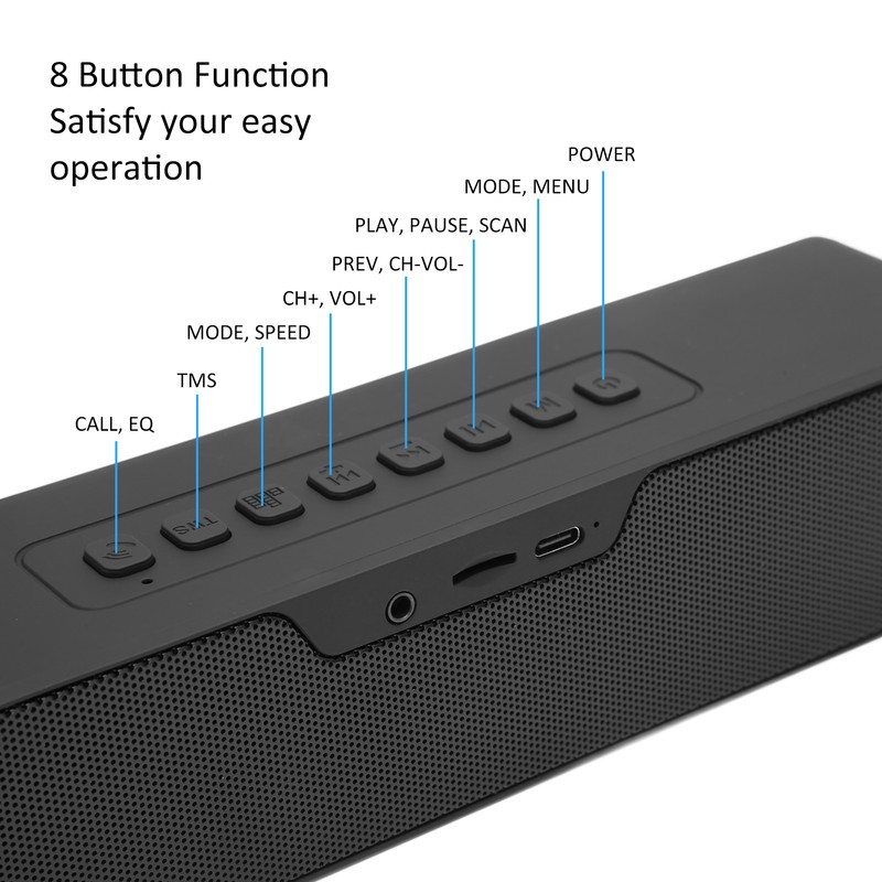 LED Bluetooth Speakers Portable Multifunctional Wireless Bluetooth 5.0 Subwoofer with