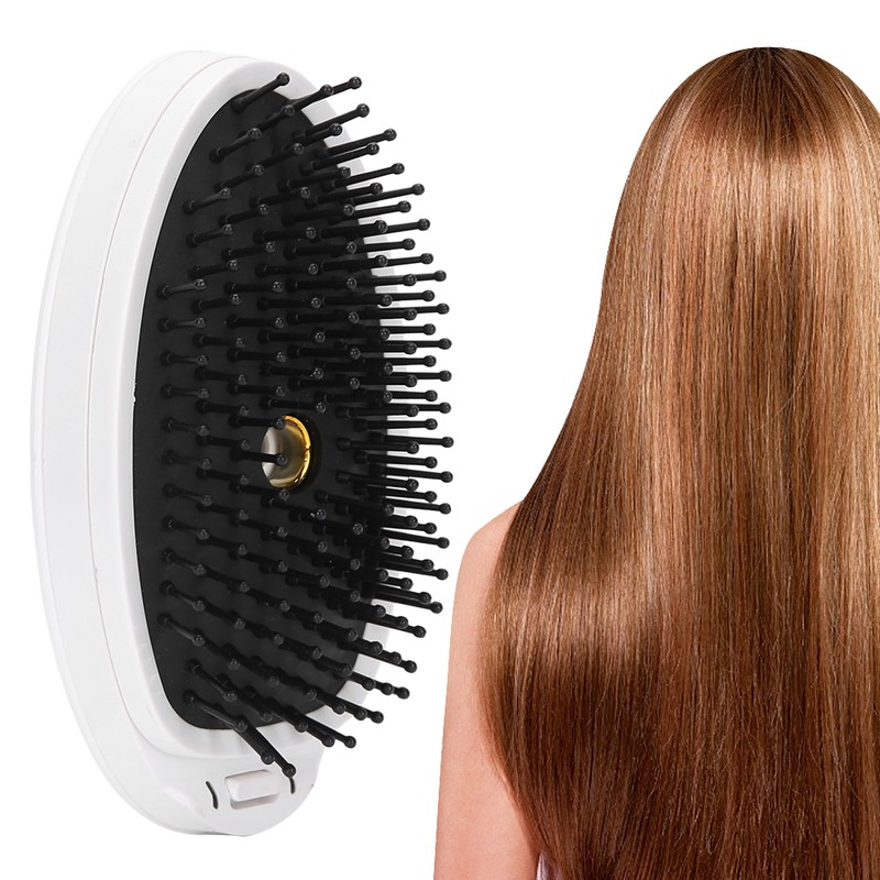 Electric Ionic Hairbrush Portable Electric AntiStatic Straight Hair Massage Comb