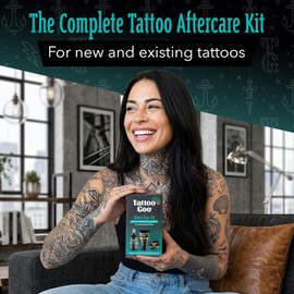 Tattoo Goo Tattoo Goo Kit de Cuidado Posterior Incluye Jabón, Nueva Fórmula, Tatuaje Goo, Loción