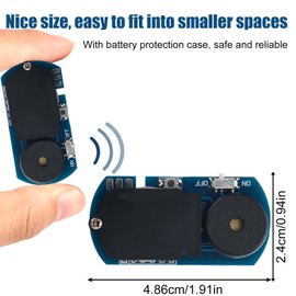 Cricket Noise Maker Prank, Annoying Beeping Device with 16 Sounds Semi-Circular Hidden Gag Tool for Office Home School Car Parties (Blue)