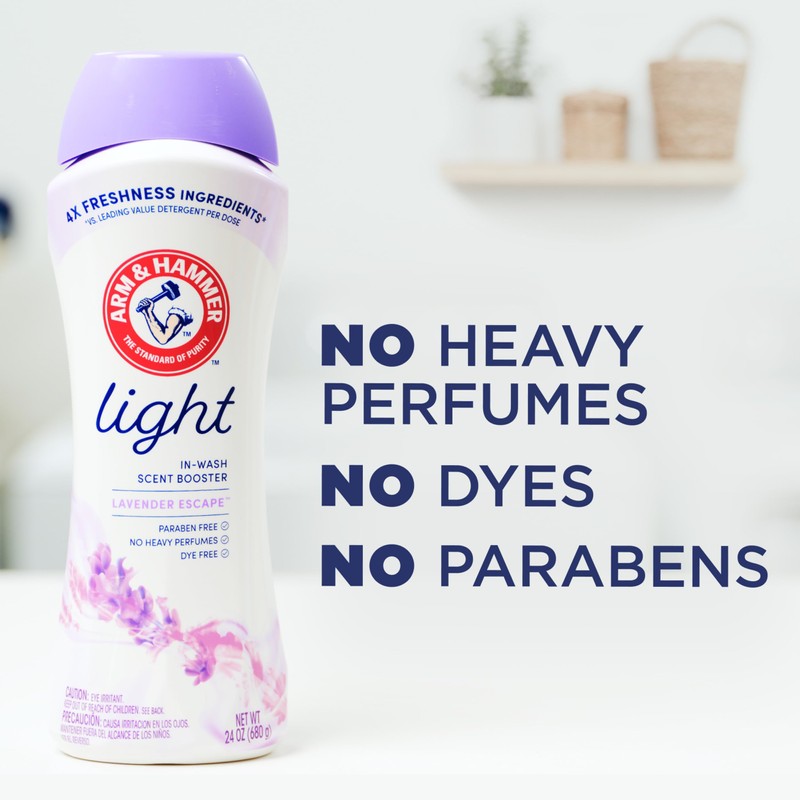 ARM & HAMMER Light In-Wash Scent Booster, Laundry Scent Booster