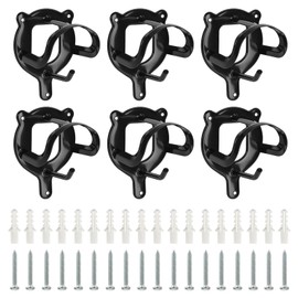 YIK TUNG Pack of 6 Horse Bridle Holders, Equestrian Bridle Hanger, Holder Bridle, Storage Halter Hanger, Hook Horse Tack, Metal Bridle Holder for Horses, Riding Stable, Saddle Chamber