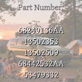 Viclaakesi 68249136AA Coolant Reservoir Cap For Chrysler Pacifica/200,For Dodge Durango/Dart,For Jeep Cherokee/Compass/Grand Cherokee/Renegade,For Ram 1500/2500/3500/4500