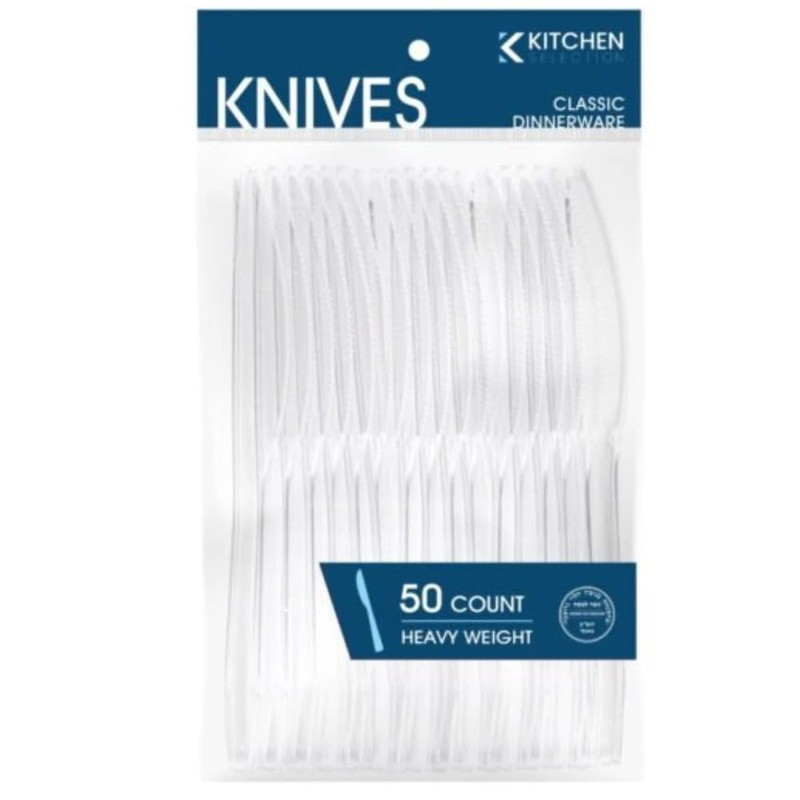 Bluesky Trading Heavy Weight Clear Plastic Knives - 50 Count