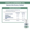 NAIMA Berberine HCL 97%, 100 Cápsulas | Suplemento Alimenticio 100%
