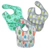 PandaEar 3 Pack Super Light Weight Baby Bib, Waterproof, Washable,