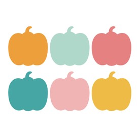 JarThenaAMCS 24 Pack Fall Pumpkin Sticky Notes 6 Colors Colorful Boho Autumn Sticky Memo Pads for School Classroom Thanksgiving Party Decor Supplies, 480 Sheets