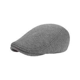 Gisdanchz Men's Cotton Flat Cap, 56-58 cm, Pures163 - Dark Grey, 56-58
