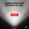 Importeek Lampara Led Bicicleta Recargable Usb Solar Delantera Timbre