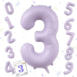 Number Balloons, Large Number Foil Balloons, 40 Inches Approximately 39.4 inches (100 cm), Birthday, Happy Birthday, Decoration, Anniversary, Celebration, Coming-of-age Ceremony, Graduation, Entrance