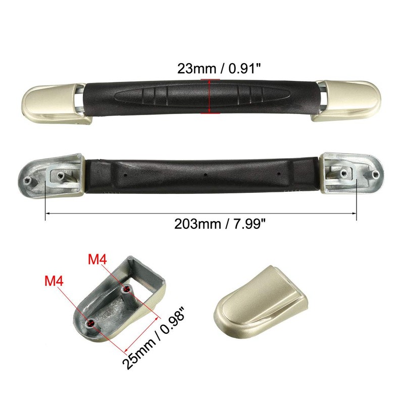 sourcing map Pack of 2 Suitcase Handles, Replacement Handle Loop,