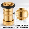 Shimeyao 2 Pcs 1" NPT/NPSH Fire Hose Nozzle Brass Fire