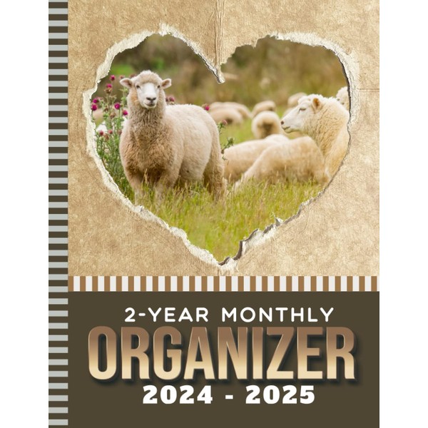 2-Year Monthly Organizer 2024-2025: 8.5x11 Large Dated Monthly Schedule With