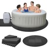 GOOFCXO 77" Round Hot Tub Mat for Inflatable Tub, 1/2"