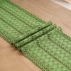 Aisybaklyn Boho Green Table Runner, 30 x 140 cm, Crocheted