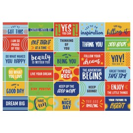 GSM Brands Motivational Cards for Employee Appreciation - Set of 60 Inspirational Kindness Cards (2" x 3.5")