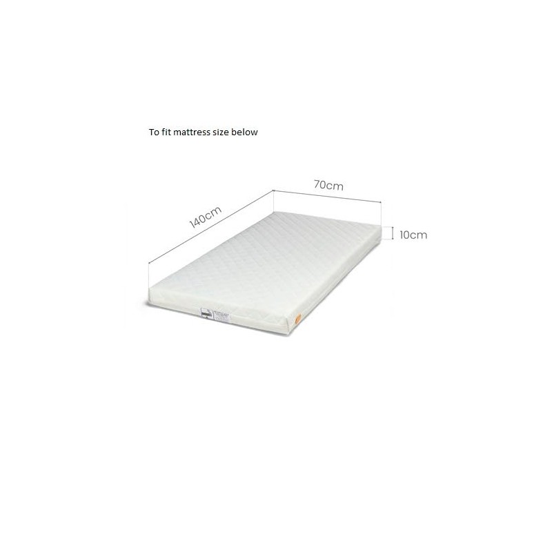 Mamas & Papas Waterproof Terry Towelling CotBed Mattress Protector (140x70x14cm)