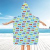 FEBE Bath Poncho Children's Bath Towel with Hood Bathrobe for