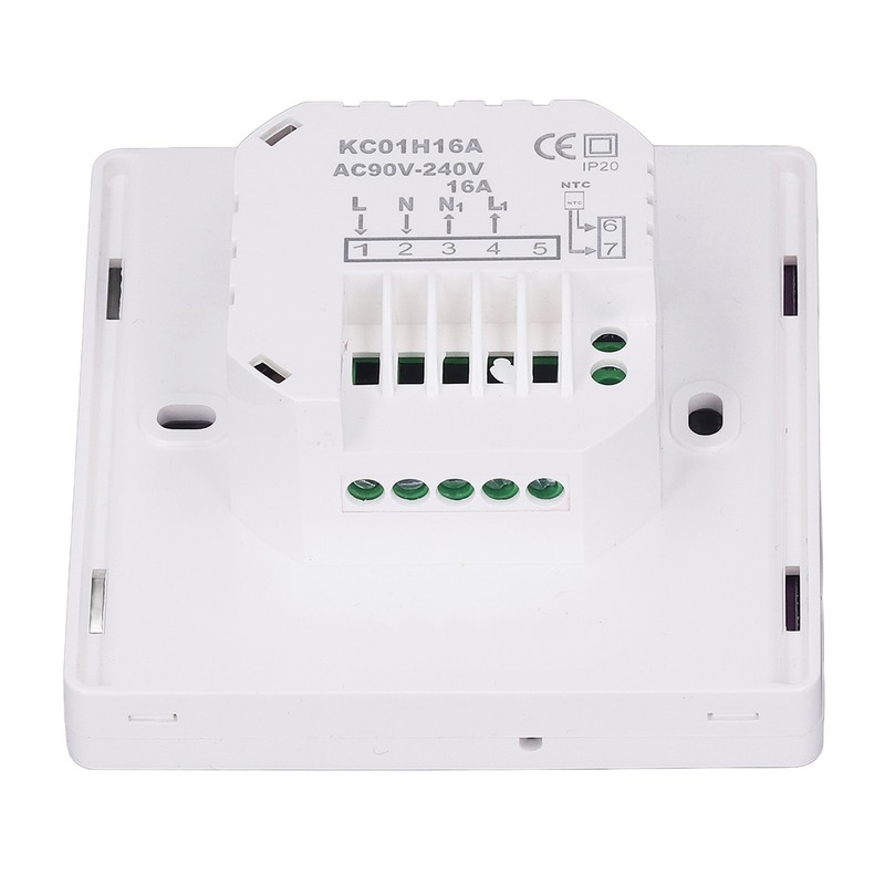 16A Intelligent Electric Heating Thermostat LCD Digital Display Key Thermostat