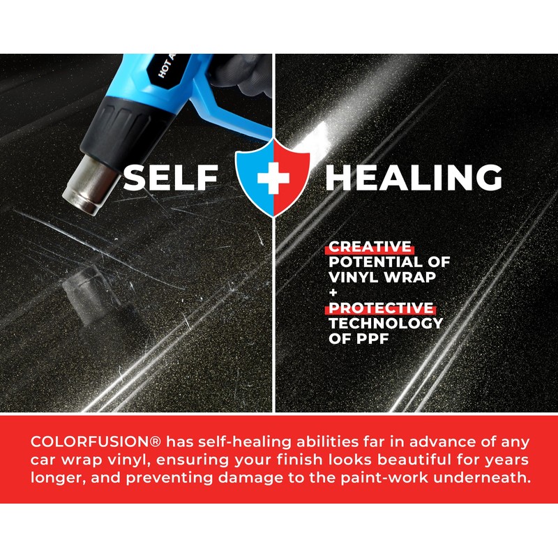 ColorFusion PPF by VViViD, Gloss Metallic Black Dry Apply PPF