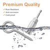 304 Stainless Steel Screw-in Hooks, Heavy-Duty Eye Hooks for Wood,