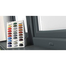 MS Beschläge Pack of 10 Water Slot Caps Window Drainage 45 mm in Black - RAL 9005 by